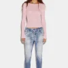 Light Clean Wash Cool Girl Cropped Jeans