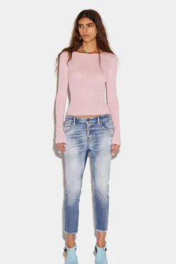 Light Clean Wash Cool Girl Cropped Jeans