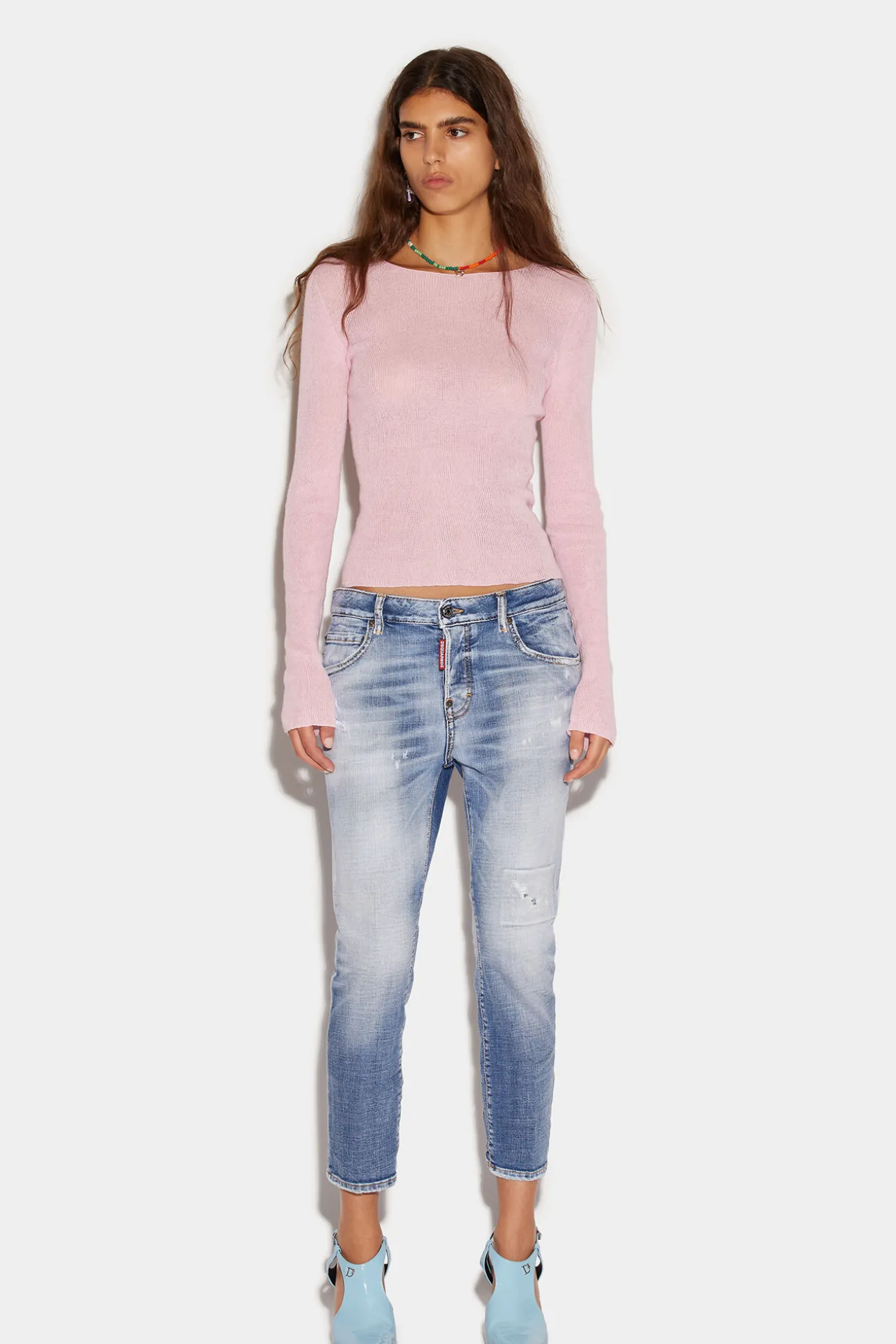 Light Clean Wash Cool Girl Cropped Jeans