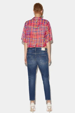 Medium Clean Wash Cool Girl Cropped Jeans