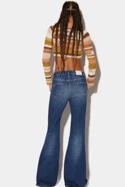 Medium Clean Wash Super Flare Jeans