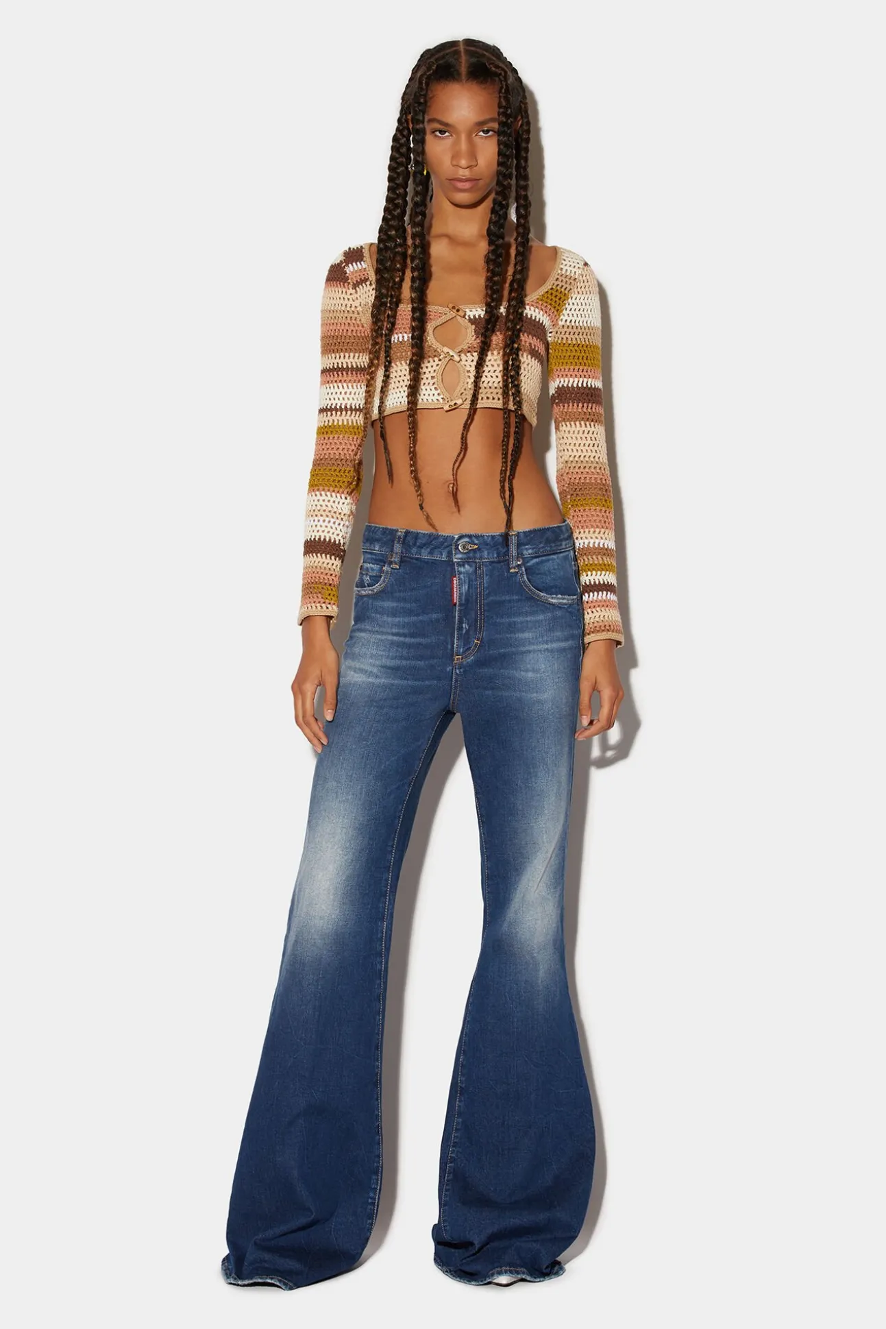 Medium Clean Wash Super Flare Jeans