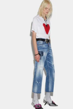 Medium Denim Patches Wash L.A. Jeans