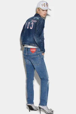 Medium Peekaboo Wash Cool Girl Jeans