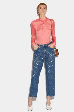 Medium Sea Salt Wash Boston Jeans