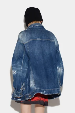 Medium Slash Wash Over Jean Jacket