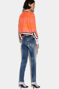 Medium Stapled Clean Wash Jennifer Jeans