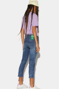 Medium Wash Cool Girl Cropped Jeans