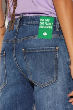 Medium Wash Cool Girl Cropped Jeans