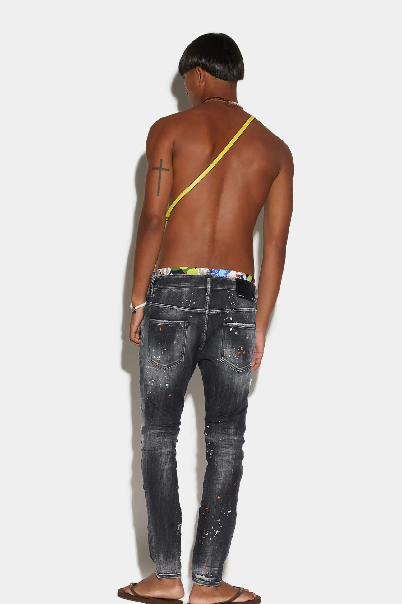 Orange Spots Wash Super Twinky Jeans