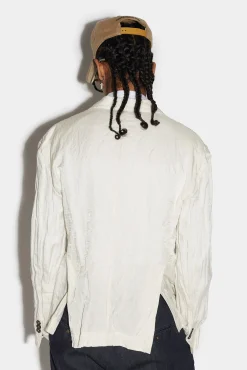 Patchwork Super Relax Shoulder Jacket