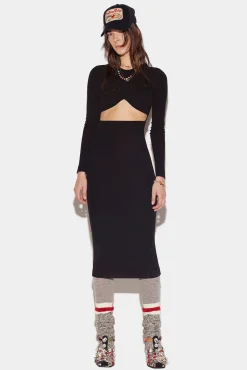 Pick-A-Boo Long Dress