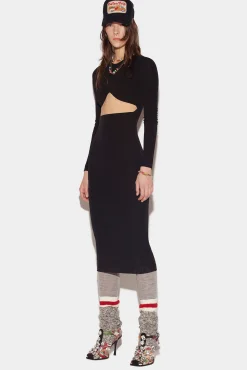 Pick-A-Boo Long Dress