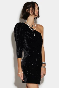 Puff One Shoulder Dress