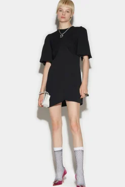 Puff Shortsleeves Mini Dress