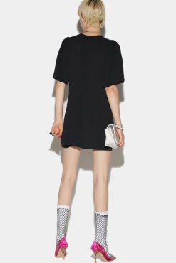 Puff Shortsleeves Mini Dress