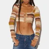 Rainbow Crochet Crop Knit