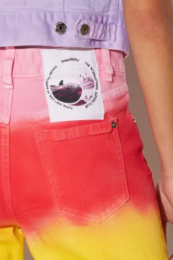 Rainbow Wash Super Flare Jeans