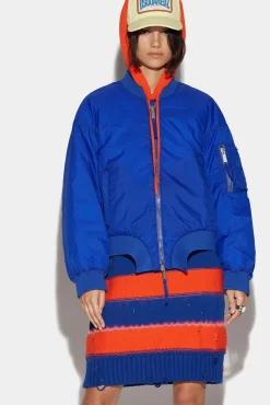 Round Cut Oversized Bomber