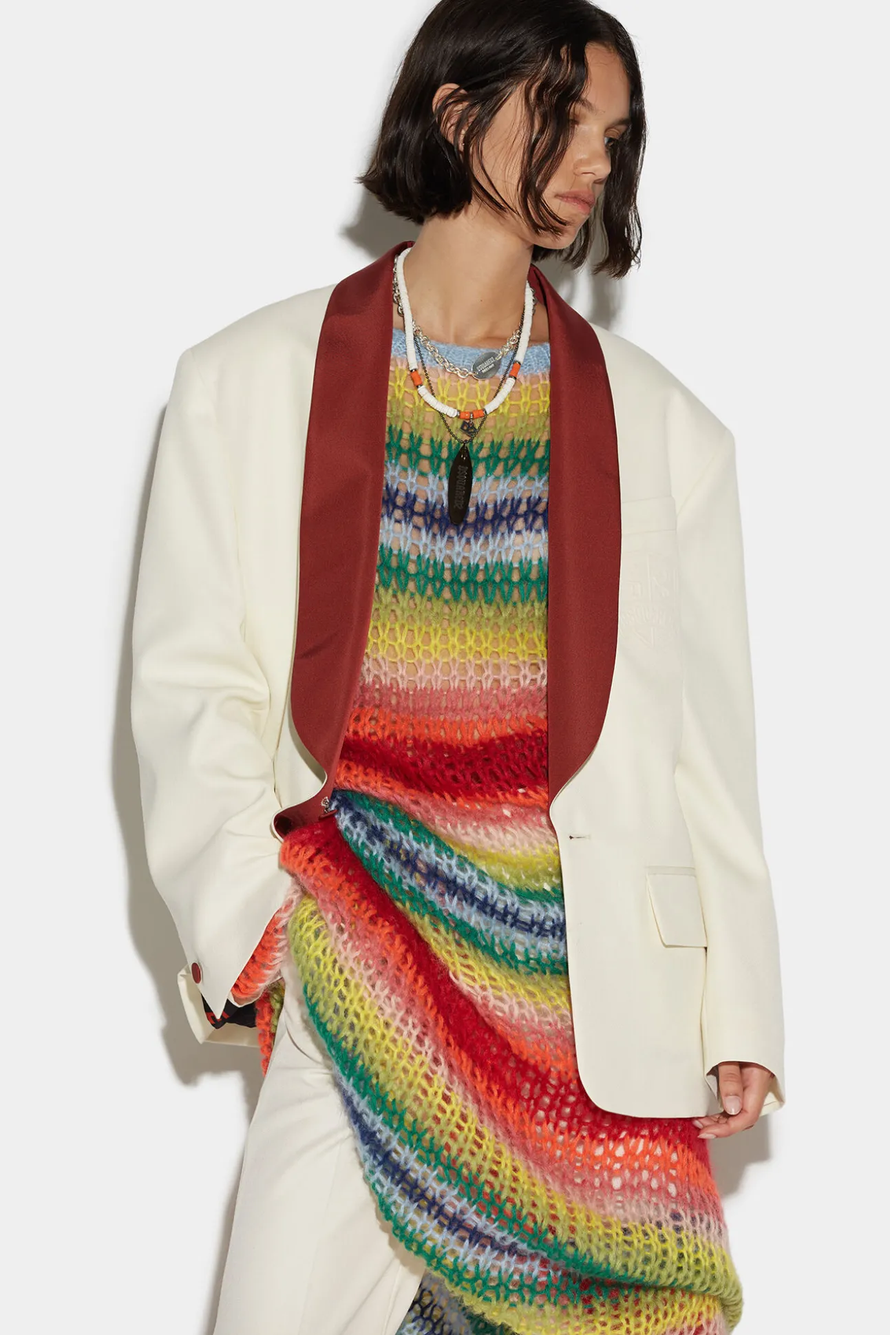 80'S One Button Blazer