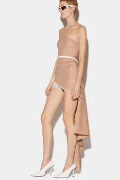 Sequinned Asymmetric Dress