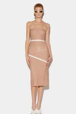 Sequinned Asymmetric Dress