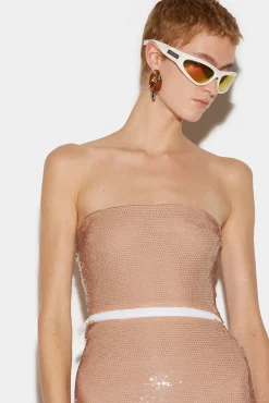 Sequinned Asymmetric Dress