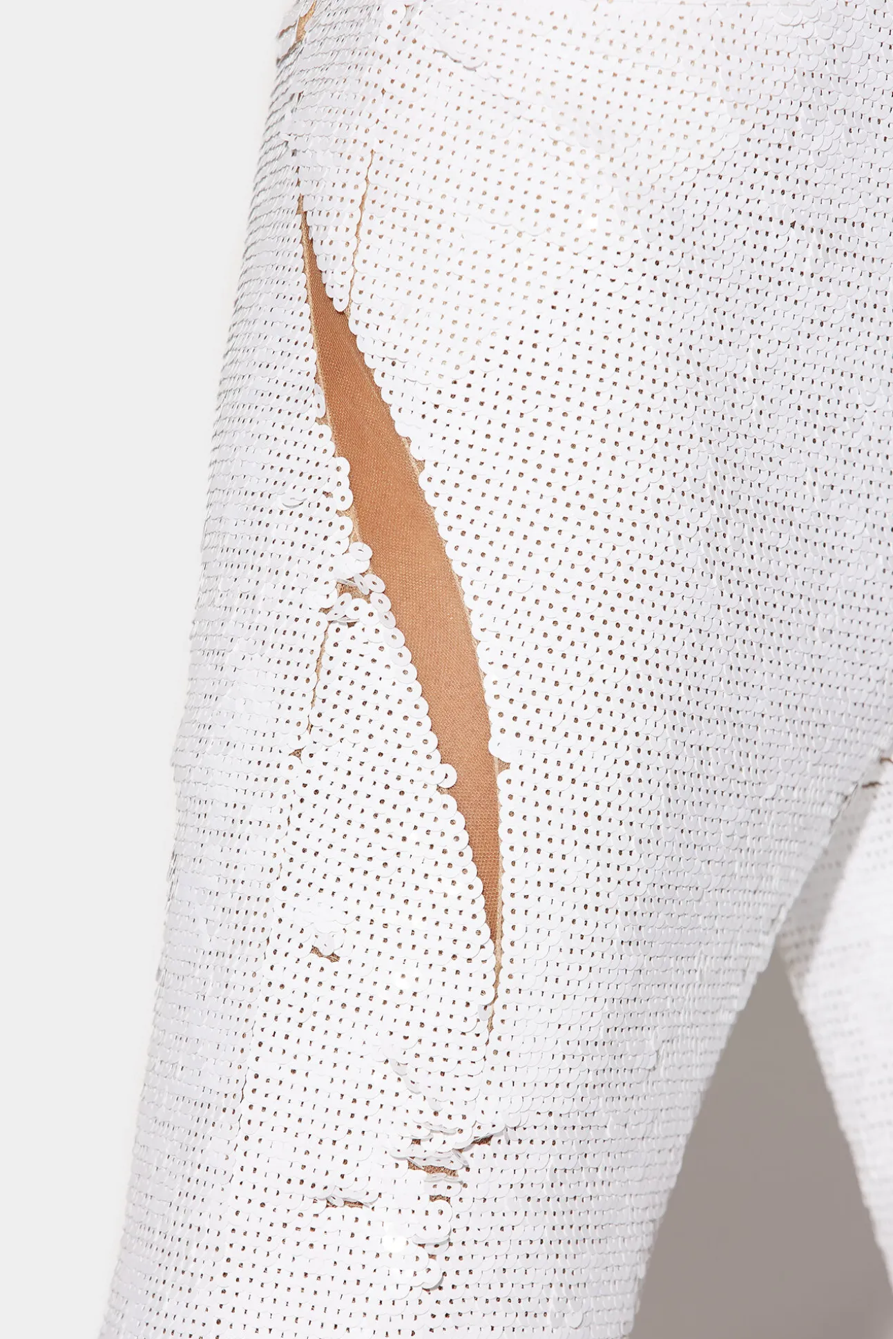 Sequinned Super Flare Pants