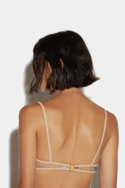 Sequins Tulle Bandeau Top