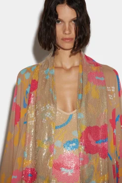 Sequins Tulle Kaftan
