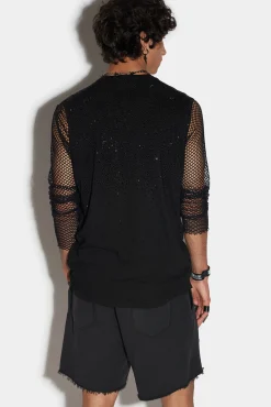 Sparkle Tank Over Cigarette T-Shirt