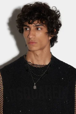 Sparkle Tank Over Cigarette T-Shirt