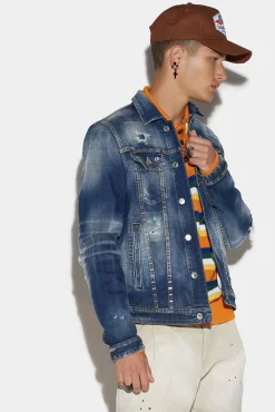 Stapled Medium Stapled Clean Wash Dan Jean Jacket