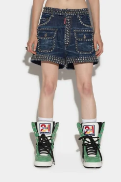 Studded Baggy Shorts