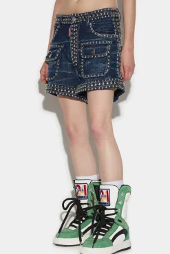 Studded Baggy Shorts