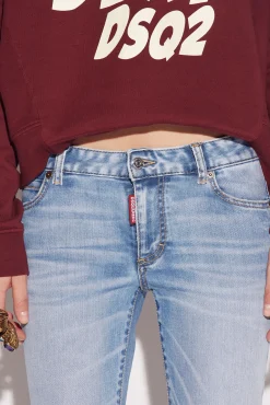 Twiggy Light Wash Medium Waist Cropped Jeans