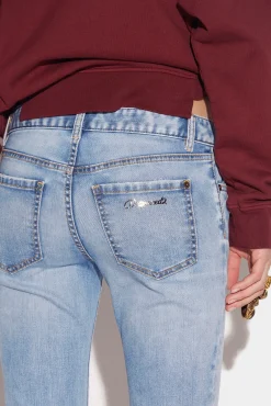 Twiggy Light Wash Medium Waist Cropped Jeans