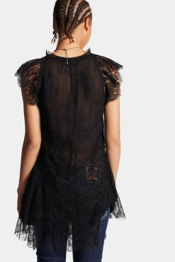 V Neck Lace Top